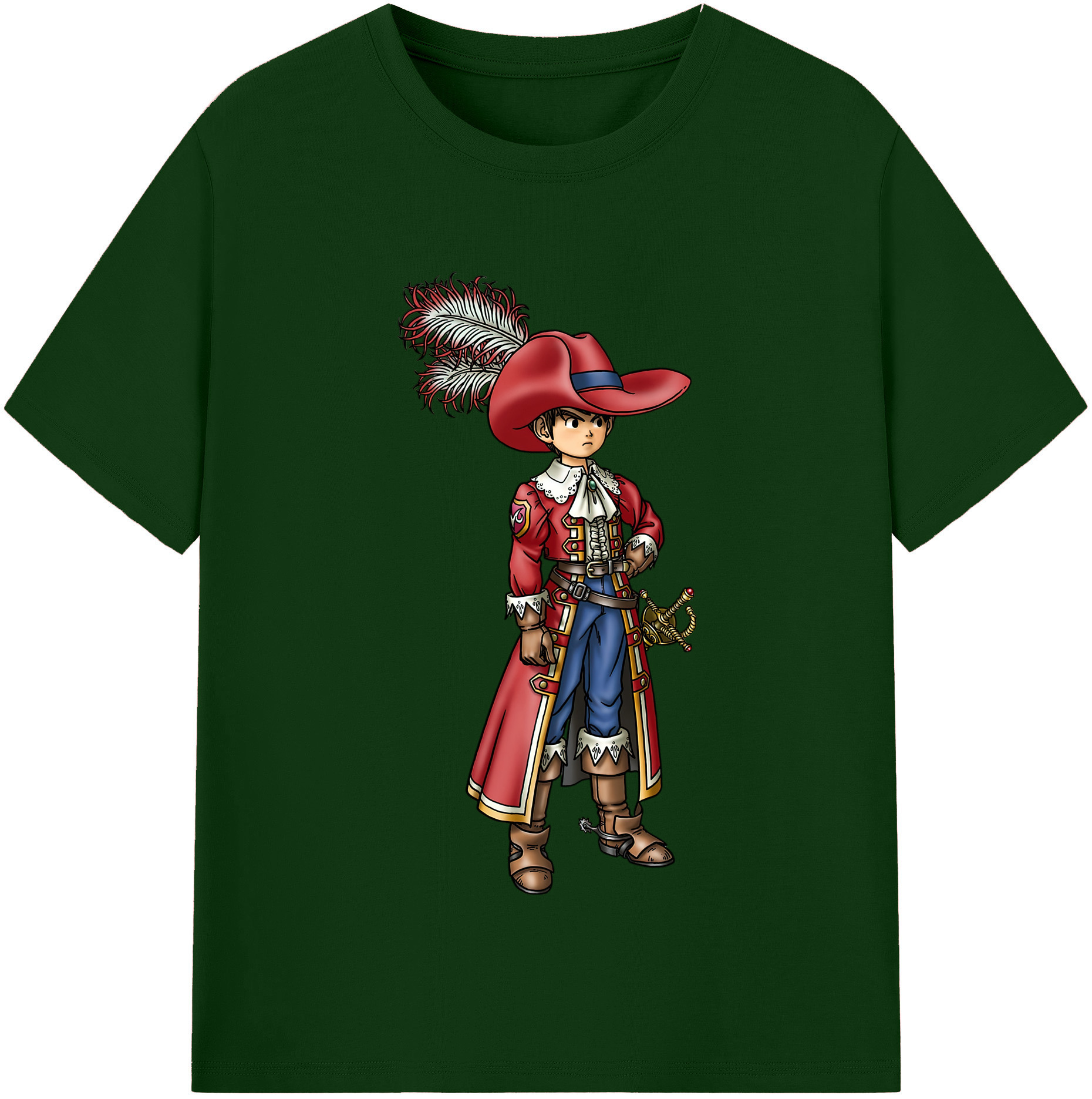 （画像用） ドラゴンクエスト Doragon Kuesuto Dragon Quest 綿100％半袖Tシャツ（フロントプリント）